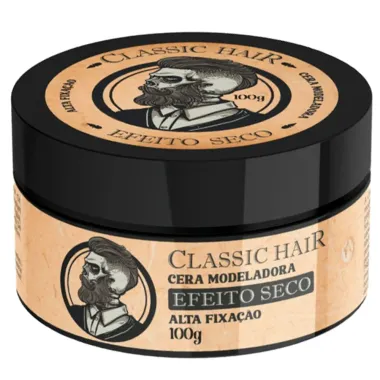 Cera Modeladora Classic Hair Efeito Seco Alta Fixação 100g