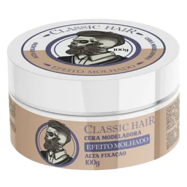 Cera Modeladora Classic Hair Efeito Molhado Alta Fixação 100g