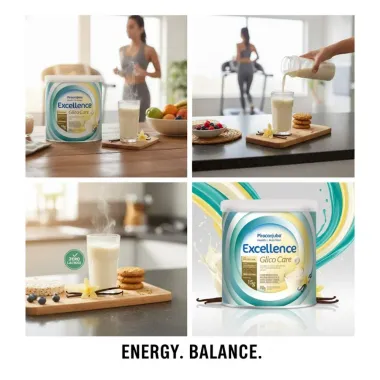 Excellence Glico Care Zero Lactose Sabor Baunilha 740g