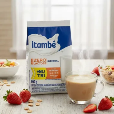 Leite em Pó Itambé Zero Lactose Integral +Nutri 300g