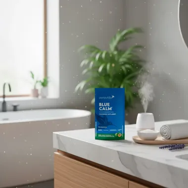 Blue Calm Puravida Magnesium Supplement Sabor Limão e Maracujá 7g