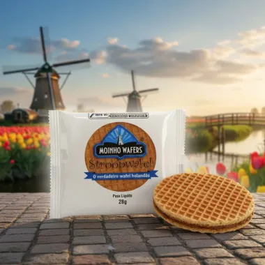Biscoito Wafer Stroopwafel 28g