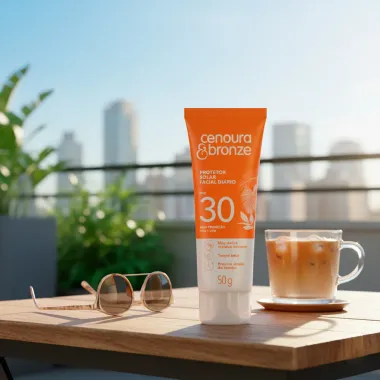 Protetor Solar Facial Diário Cenoura e Bronze FPS 30 Toque Seco 50g
