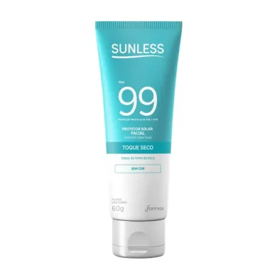 Protetor Solar Facial Sunless Toque Seco Sem Cor Fps99 60g