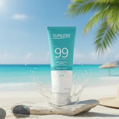 Protetor Solar Facial Sunless Toque Seco Sem Cor Fps99 60g