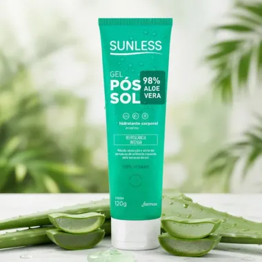 Gel P&oacute;s Sol Sunless 98% Aloe Vera Hidratante Corporal 120g