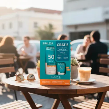 Protetor Solar Sunless FPS 50 200g e Ganhe Protetor Solar Sunless Facial FPS 50 Sem Base 30g