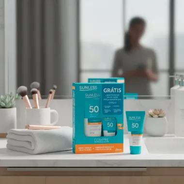 Protetor Solar Sunless FPS 50 200g e Ganhe Protetor Solar Sunless Facial FPS 50 Sem Base 30g