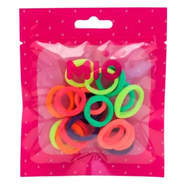 Prendedor de Cabelo Elástico Mió Colorido Mini 18 Unidades