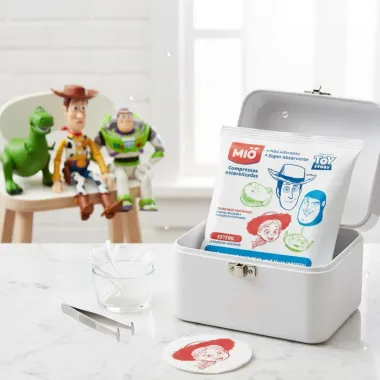 Compressa Gaze Mio Esteril Pixar Toy Story Com 10 Unidades 15Cm X 15Cm (Aberta)