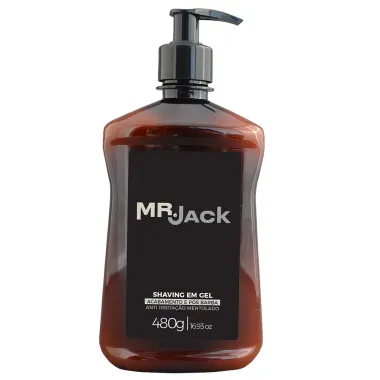 Gel Pós Barba e  Acabamento Mr Jack Anti Irritação Mentolado 480g
