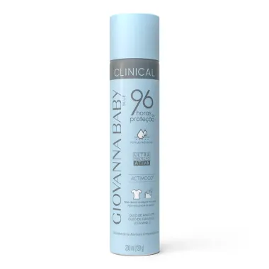 Desodorante Giovanna Baby Blue Clinical Aerosol 96 Horas de Proteção 200ml