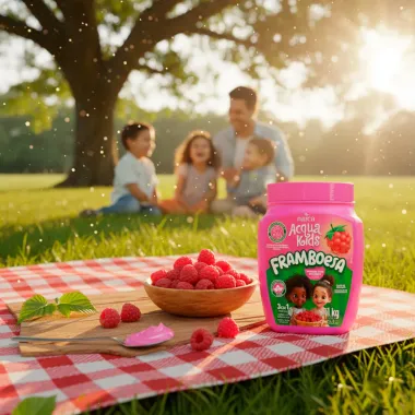 Máscara Acqua Kids Framboesa 3 em 1 Todos os Tipos de Cabelos 1Kg