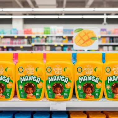 Máscara Acqua Kids Manga 3 em 1 Cabelos Cacheados e Crespos 1Kg