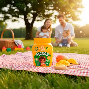 Máscara Acqua Kids Manga 3 em 1 Cabelos Cacheados e Crespos 1Kg