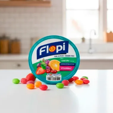 Balas Flopi Diet Vitamina C Sabor Sortido Sem Acucar 40g