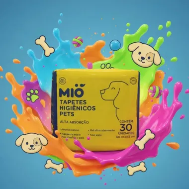 Tapete Higiênico Pet Mio Pequeno Com 30 Unidadesa
