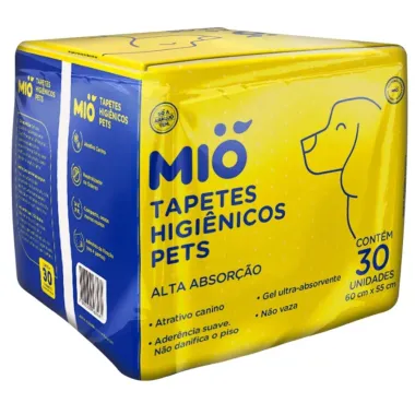 Tapete Higiênico Pet Mio Pequeno Com 30 Unidades