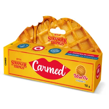 Hidratante Labial Carmed Netflix Stranger Things Waffle Incolor 10g