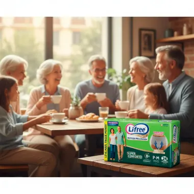 Roupa Íntima Lifree Pants Proteção Prolongada Super Conforto Tamanho P/M Unissex 24 Unidades