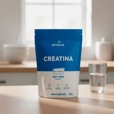 Creatina Emana 100% Pura Creavitalis Sem Sabor Sachê 200g