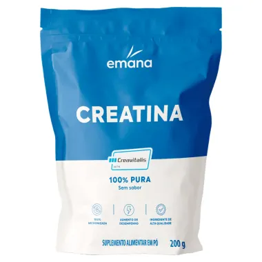 Creatina Emana 100% Pura Creavitalis Sem Sabor Sachê 200g
