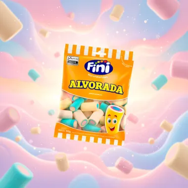 Marshmallows Fini Alvorada Sabor Baunilha 80g