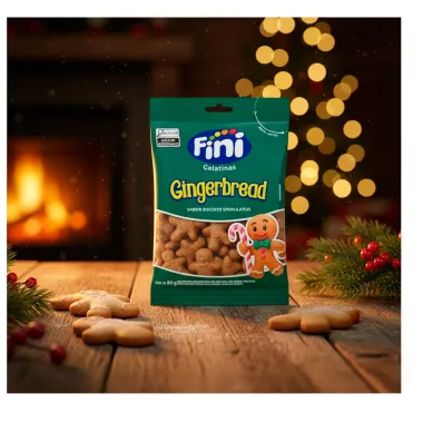 Balas de Gelatina Fini Gingerbread Sabor Biscoito Spekulatius 80g