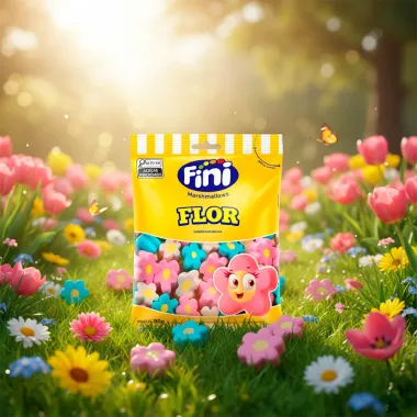 Marshmallows Fini Flor Sabor Baunilha 80g
