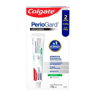 Creme Dental Colgate PerioGard Uso Diário Leve 2 Pague 1 Gengiva Saudável e Protegida
