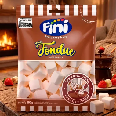 Marshmallows Fini para Fondue Sabor Baunilha 80g