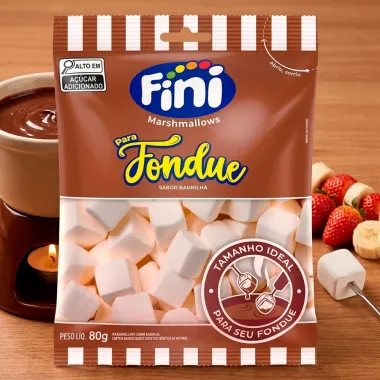 Marshmallows Fini para Fondue Sabor Baunilha 80g