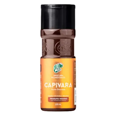 M&aacute;scara Pigmentante Kamale&atilde;o Capivara Ruivo Dourado Vegano 100ml