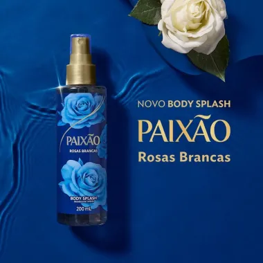 Body Splash Paix&atilde;o Inspiradora Rosas Brancas 200ml