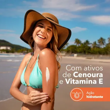 Protetor Solar Corporal  e Facial Cenoura e Bronze com 2 Unidades FPS 30 200ml cada