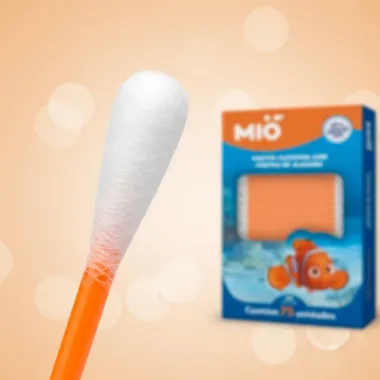 Hastes Flexíveis com Pontas de Algodão Mió Nemo 75 Unidades