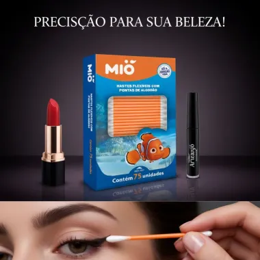 Hastes Flexíveis com Pontas de Algodão Mió Nemo 75 Unidades