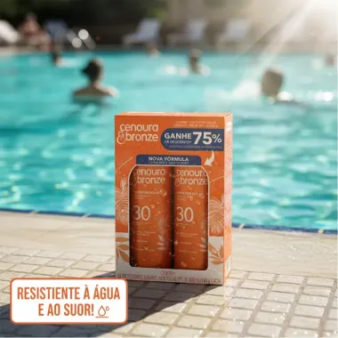 Protetor Solar Aerosol Cenoura & Bronze com 2 Unidades Leve Mais Pague Menos Fps30 200ml cada