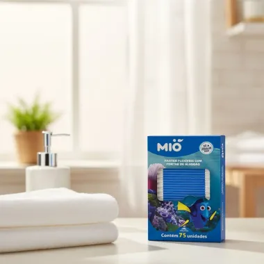 Hastes Flexíveis Com Pontas De Algodão Mió Dory Com 75 Unidades