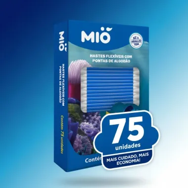 Hastes Flexíveis Com Pontas De Algodão Mió Dory Com 75 Unidades