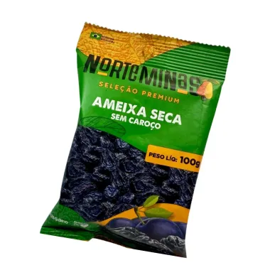 Ameixa Seca sem Caroço Norte Minas Seleção Premium 100g