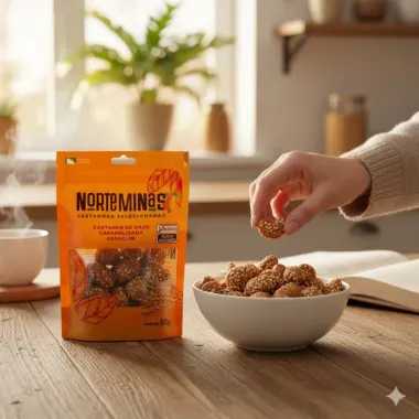 Castanha de Caju Norte Minas Caramelizada Gergelim 50g