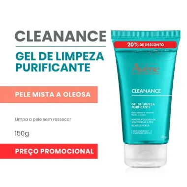 Gel de Limpeza Avene Cleanance Purificante 20% de Desconto 150g