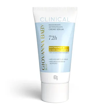 Desodorante Giovanna Baby Blue Clinical Creme Antiperspirante 72H 60g