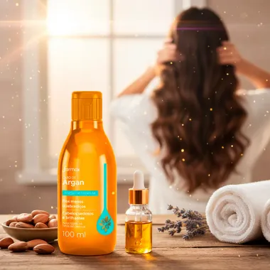 Óleo de Argan Farmax Revitalização Capilar para Todos os Tipos de Cabelo 100ml