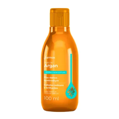 Óleo de Argan Farmax Revitalização Capilar para Todos os Tipos de Cabelo 100ml