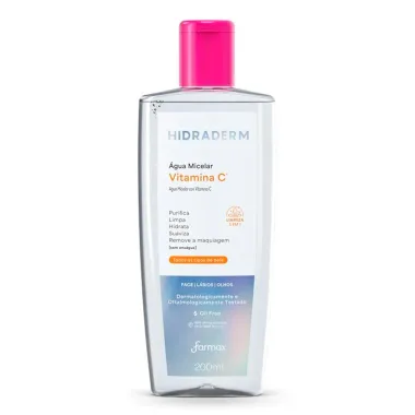 Água Micelar Hidraderm Vitamina C para Todos os Tipos de Pele 200ml
