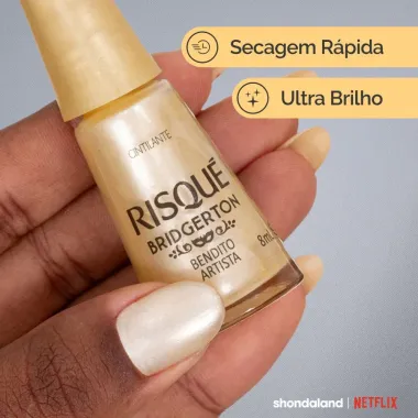 Esmalte Risqu&eacute; Bridgerton Bendito Artista Cintilante 8ml