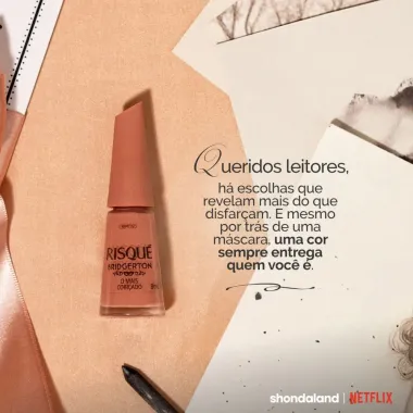 Esmalte Risqu&eacute; Bridgerton O Mais Cobi&ccedil;ado Cremoso 8ml