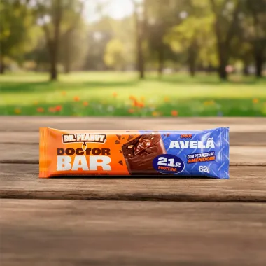 Doctor Bar Dr Penaut Sabor Avel&atilde; com Peda&ccedil;os de Amendoim com 21g de Prote&iacute;na 62g